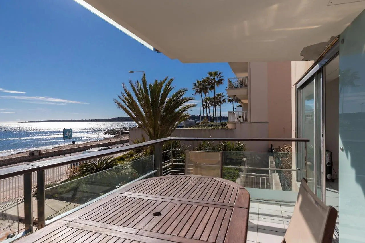 Cannes Beachfront Terrace: Bright Two-Bedroom with Sea Views 0*,  France